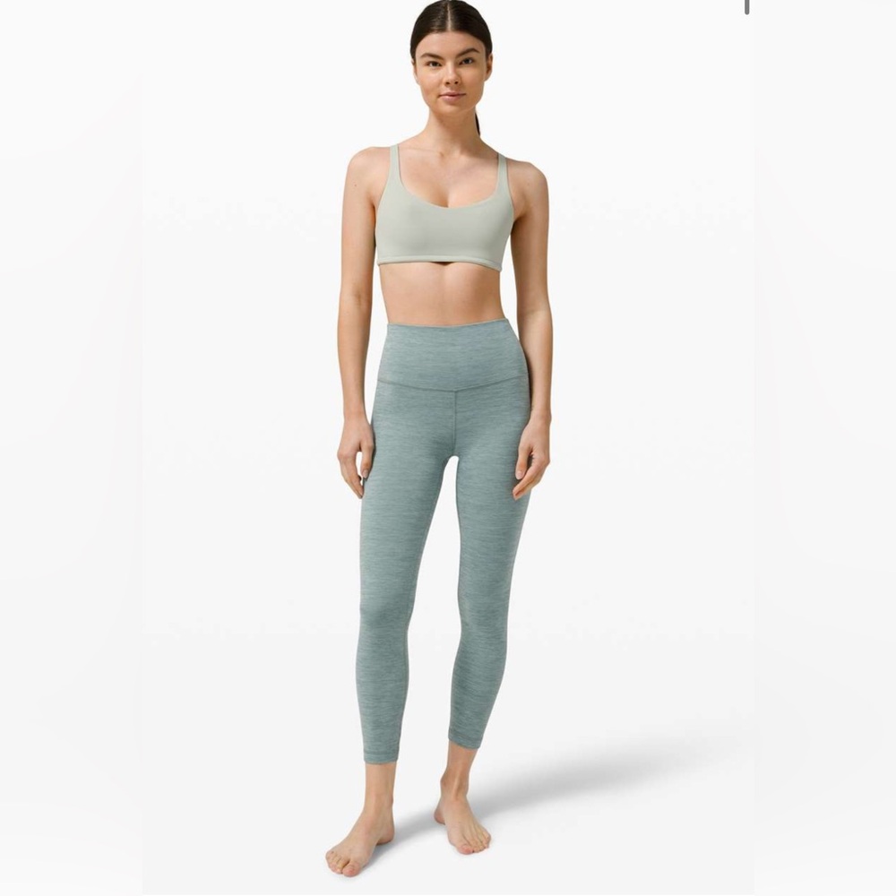 Lululemon Align Pant 25" Heathered Tidewater Teal Size 0 Heathered Teal